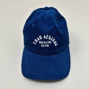 Blue corduroy Palm Springs adjustable hat